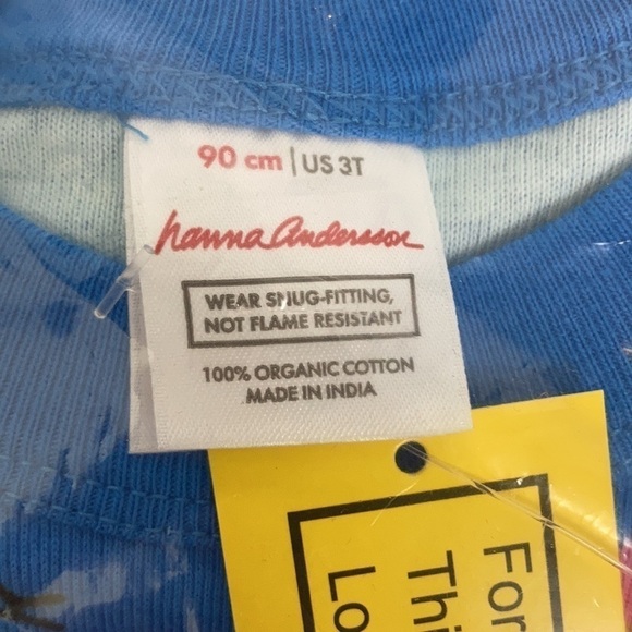 Hanna Andersson NWT Short John Pajamas In Organic Cotton Stargazer Print Size 3 - Picture 4 of 5